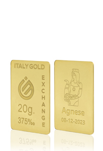 Lingotto Oro Dea della Fortuna 9 Kt da 20 gr. - Idea Regalo Portafortuna - IGE Gold